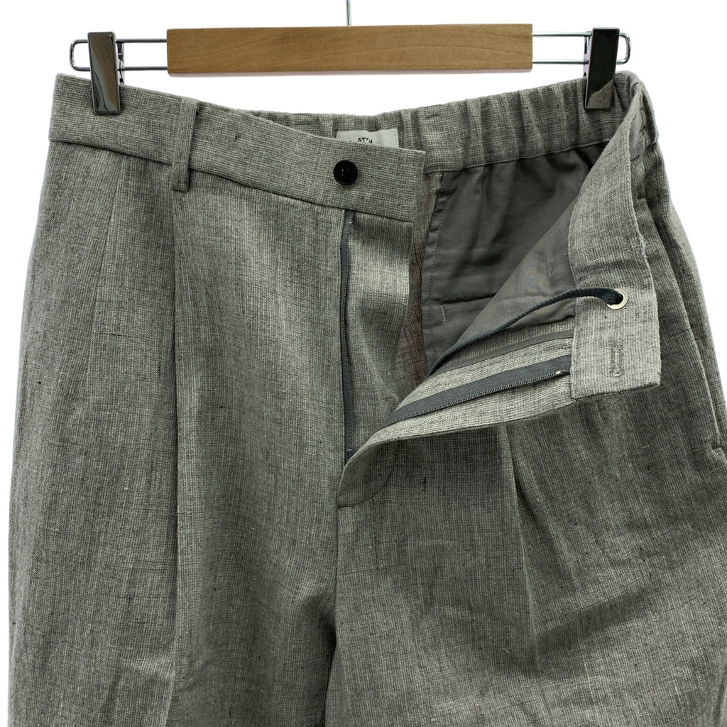 ATON / 에이튼 | 린넨 울 탁 이지 팬츠 | 04 | 남성