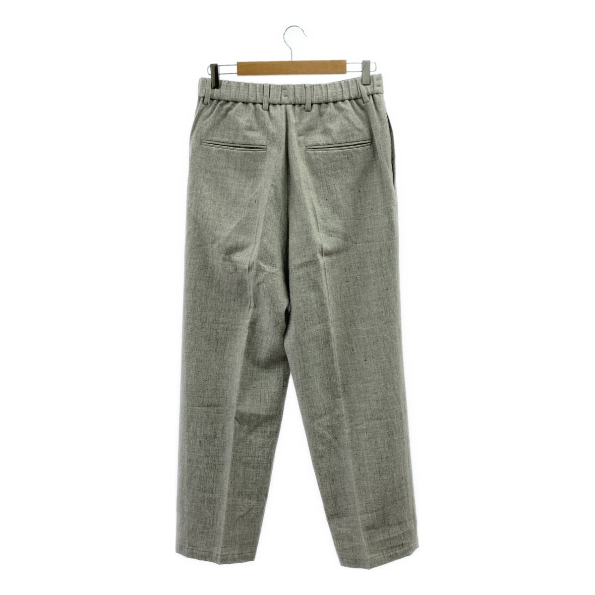 ATON / エイトン | リネン ウール タック イージーパンツ | 04 | メンズ