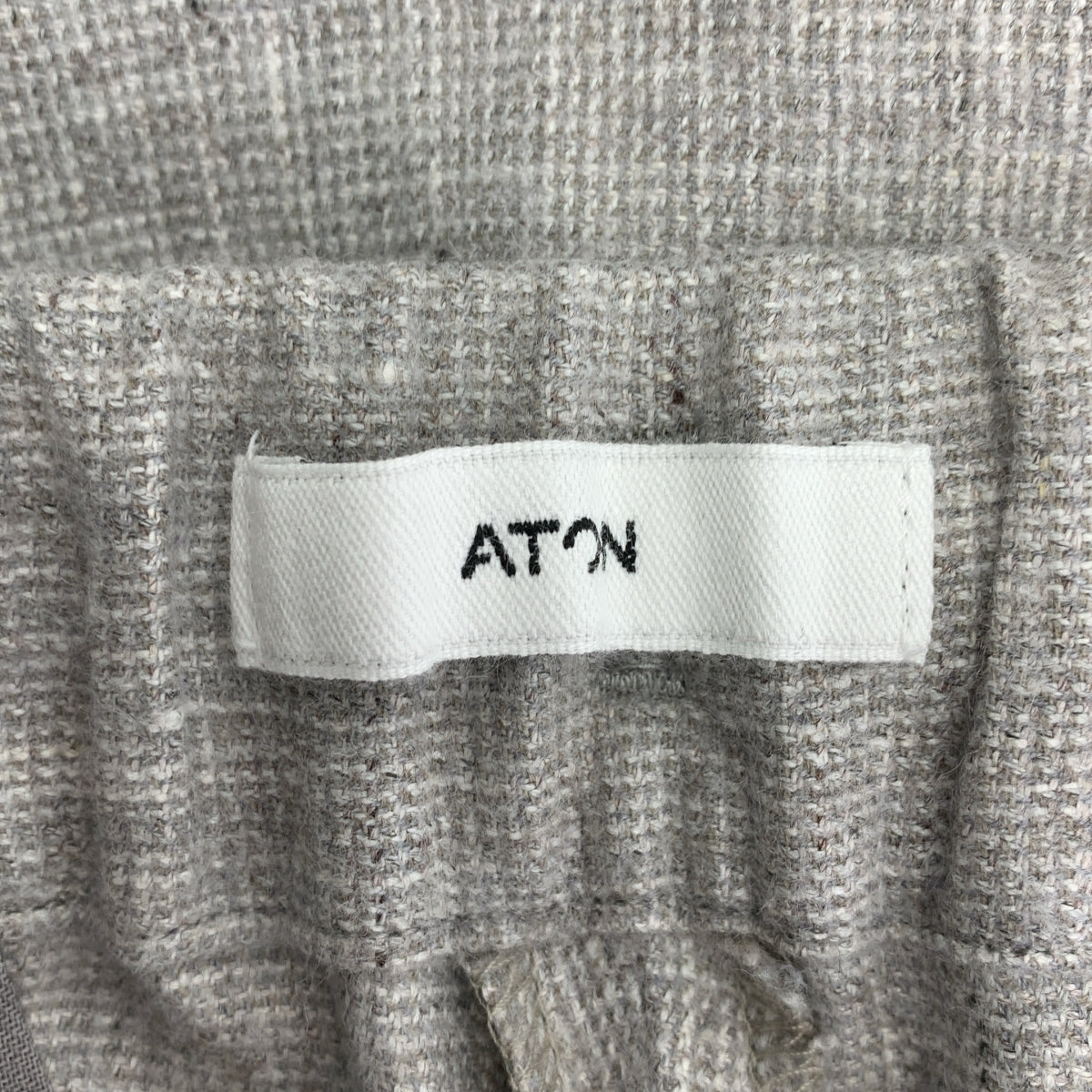 ATON / 에이튼 | 린넨 울 탁 이지 팬츠 | 04 | 남성