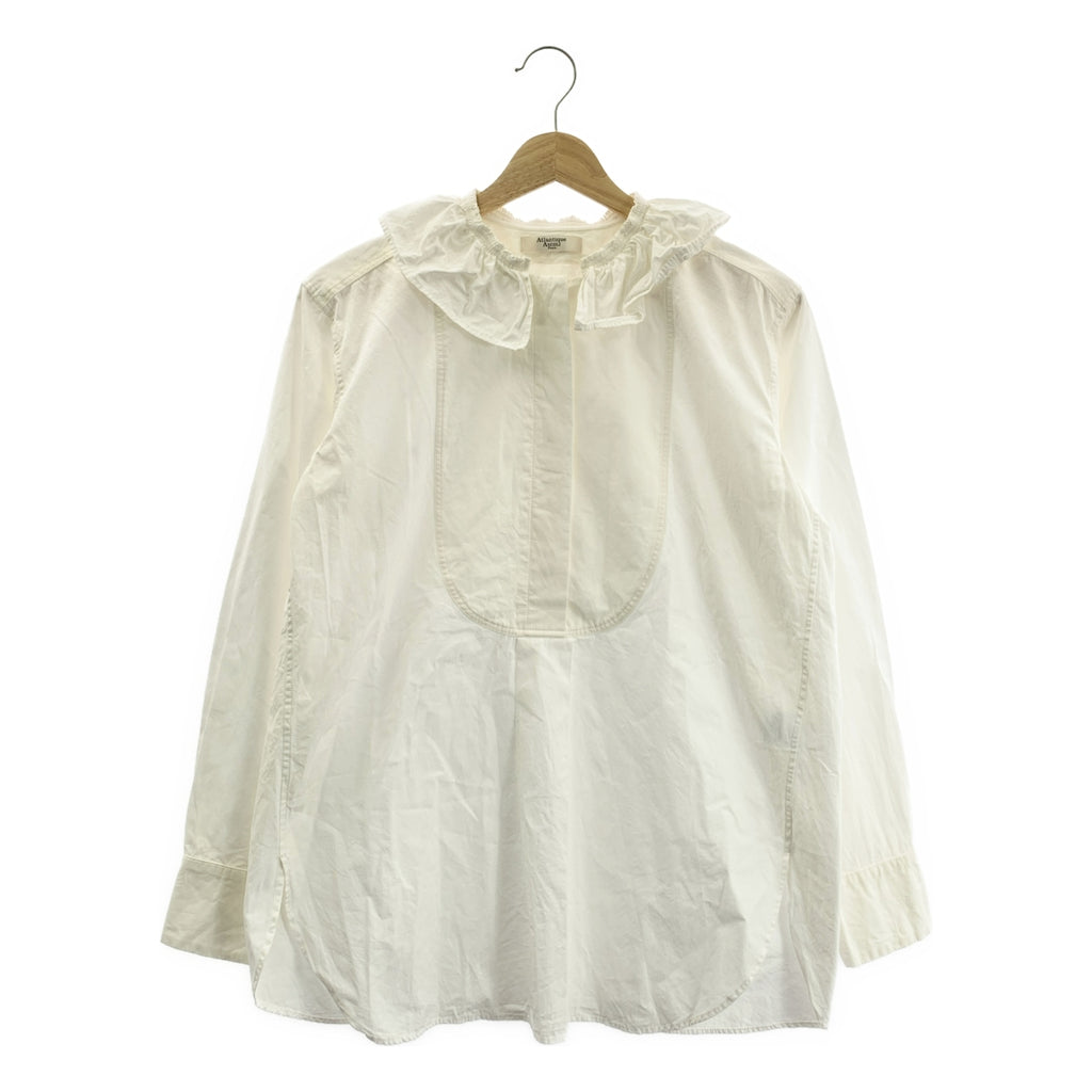 Atlantique Ascoli / 애틀랜틱 아스코리 | 코튼 프릴 컬러 풀오버 블라우스 | 0 |