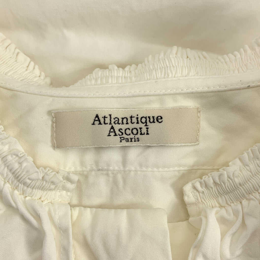 Atlantique Ascoli / 애틀랜틱 아스코리 | 코튼 프릴 컬러 풀오버 블라우스 | 0 |