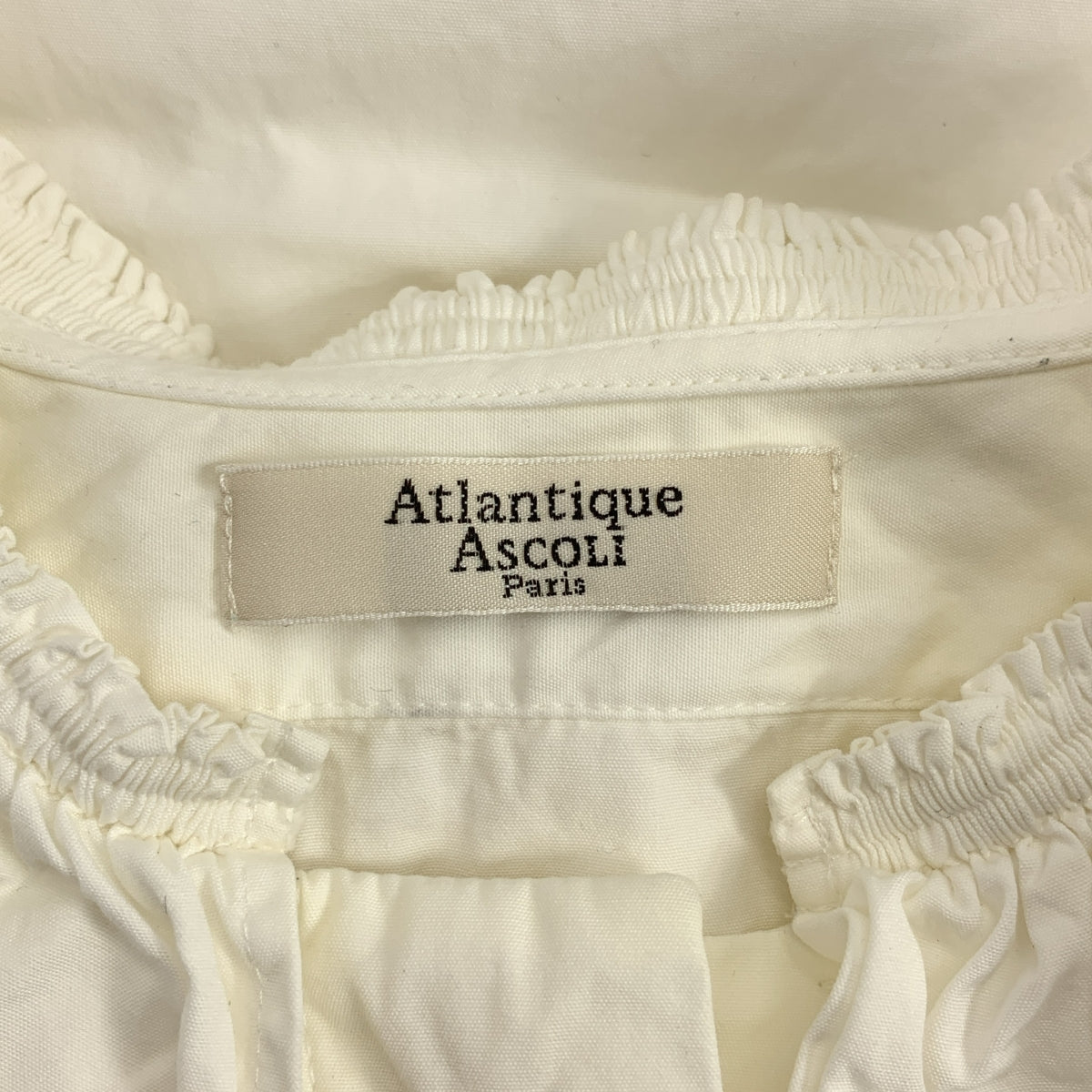 Atlantique Ascoli / アトランティックアスコリ | コットン フリルカラー プルオーバー ブラウス | 0 | レディース