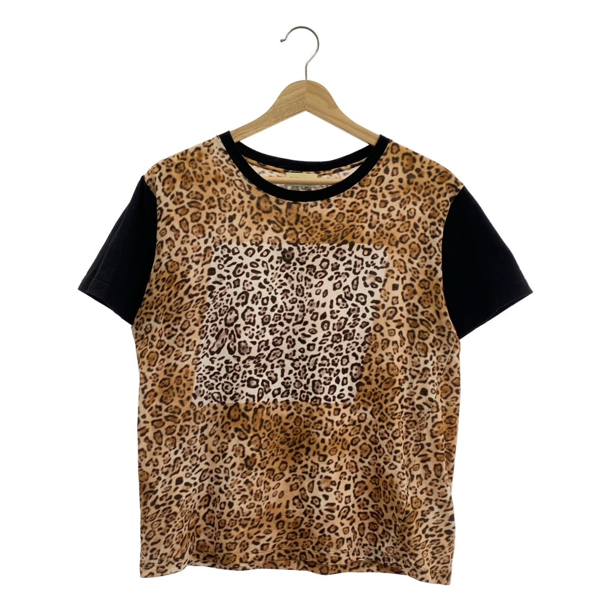 SAINT LAURENT PARIS / サンローランパリ | ベイビーキャット 袖切替 プリントTシャツ | S | メンズ