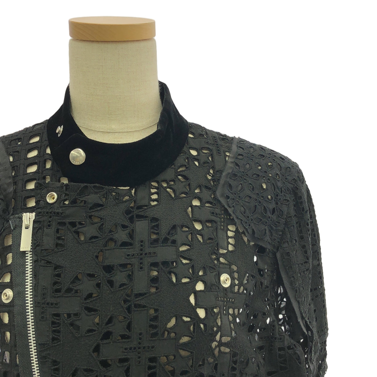 sacai / Sacai | Embroidery Lace Blouson Lace Zip Jacket | 1 | Women's