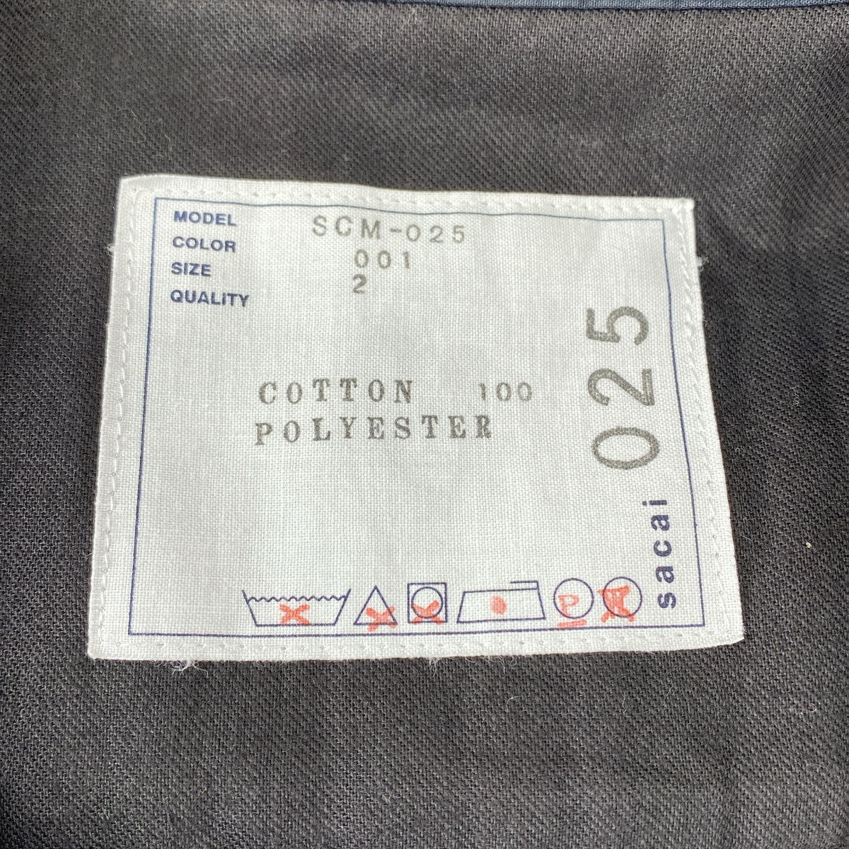 sacai / サカイ | Cotton Quilted Shirt 中綿 シャツジャケット | 2 | ネイビー | メンズ