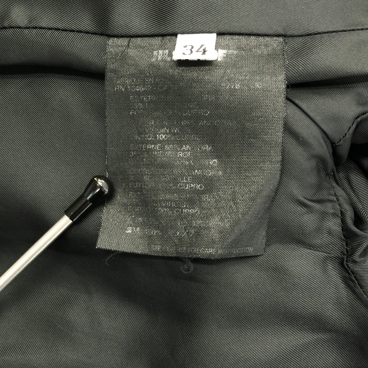 JIL SANDER / 질 썬더 | 스텐 컬러 쇼트 코트 재킷 | 34 | 블랙 | 여성