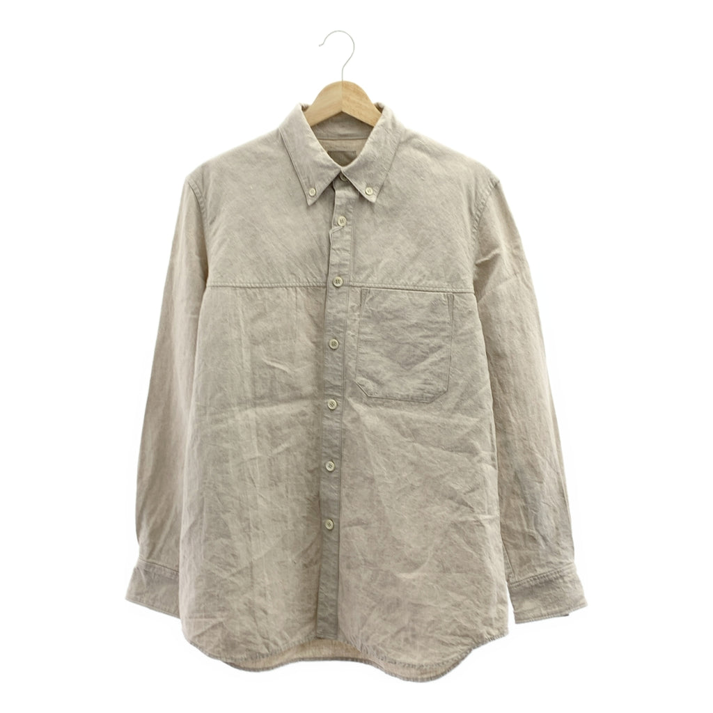 yamauchi | 鹽縮亞麻紐扣襯衫 | 2 |