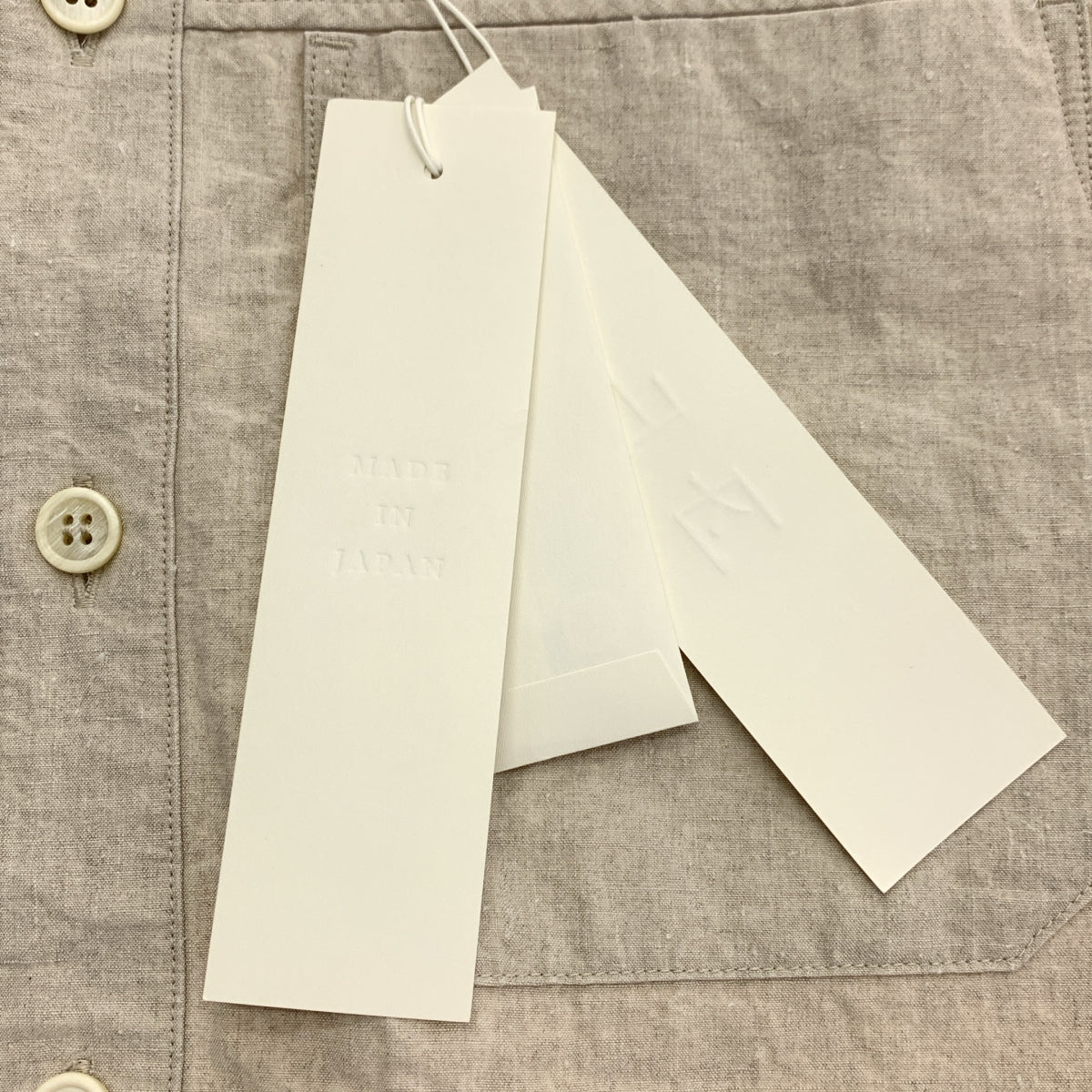 yamauchi | 鹽縮亞麻紐扣襯衫 | 2 |