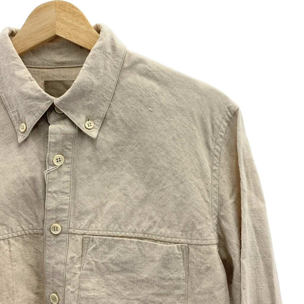 yamauchi | 鹽縮亞麻紐扣襯衫 | 2 |