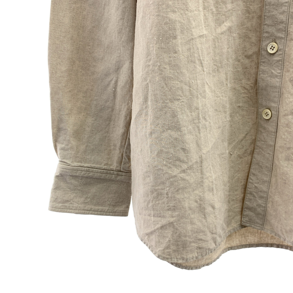 yamauchi | 鹽縮亞麻紐扣襯衫 | 2 |