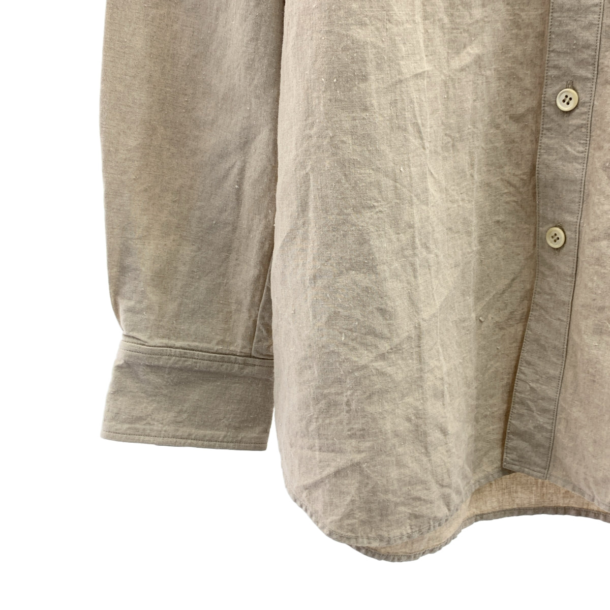 yamauchi | 鹽縮亞麻紐扣襯衫 | 2 |