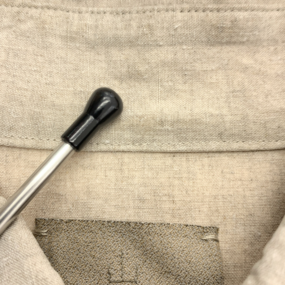 yamauchi | 鹽縮亞麻紐扣襯衫 | 2 |