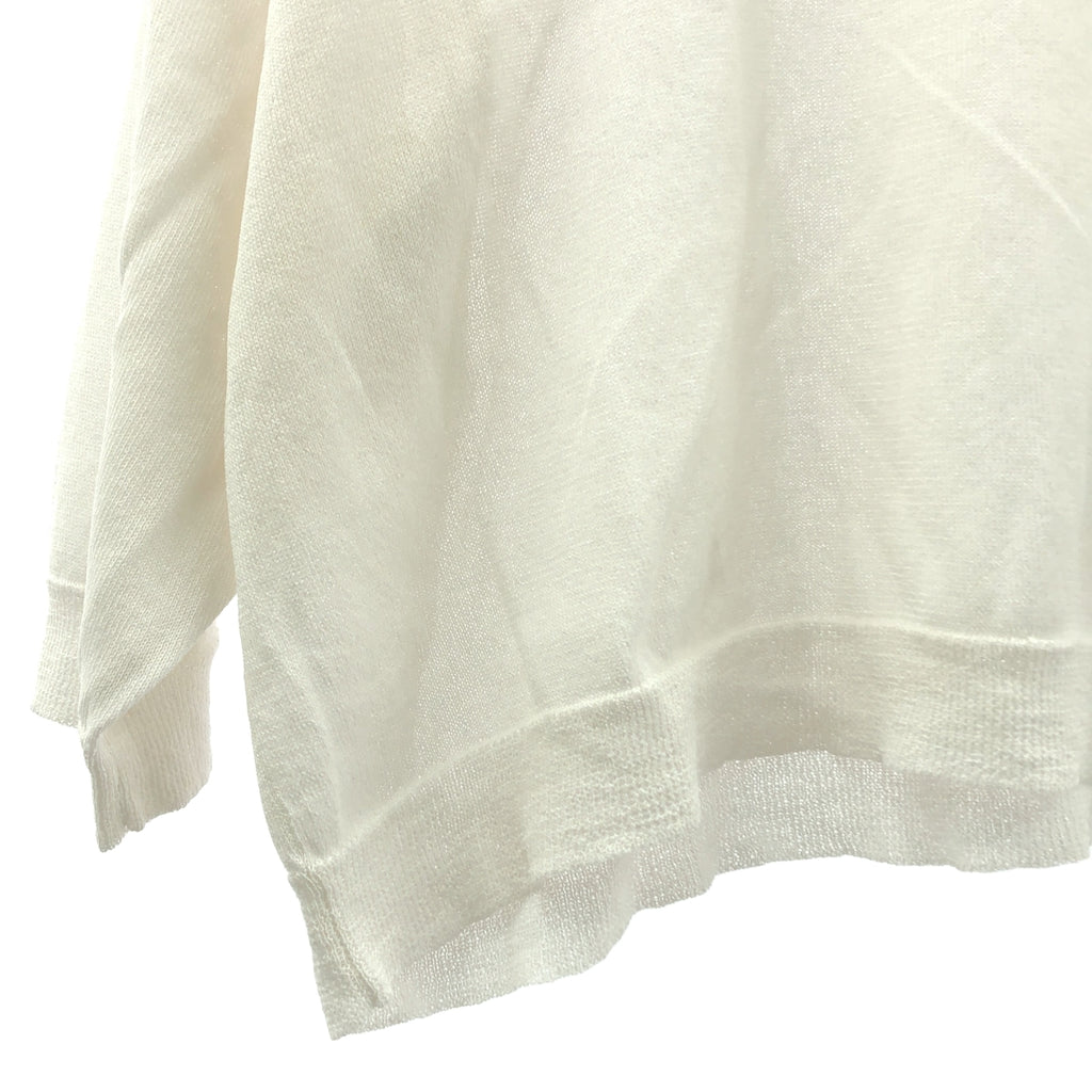 ARTS&SCIENCE / アーツアンドサイエンス | Short Sleeve Balloon Sweater 和紙ブレンド 半袖 バルーンニット | 1 | レディース