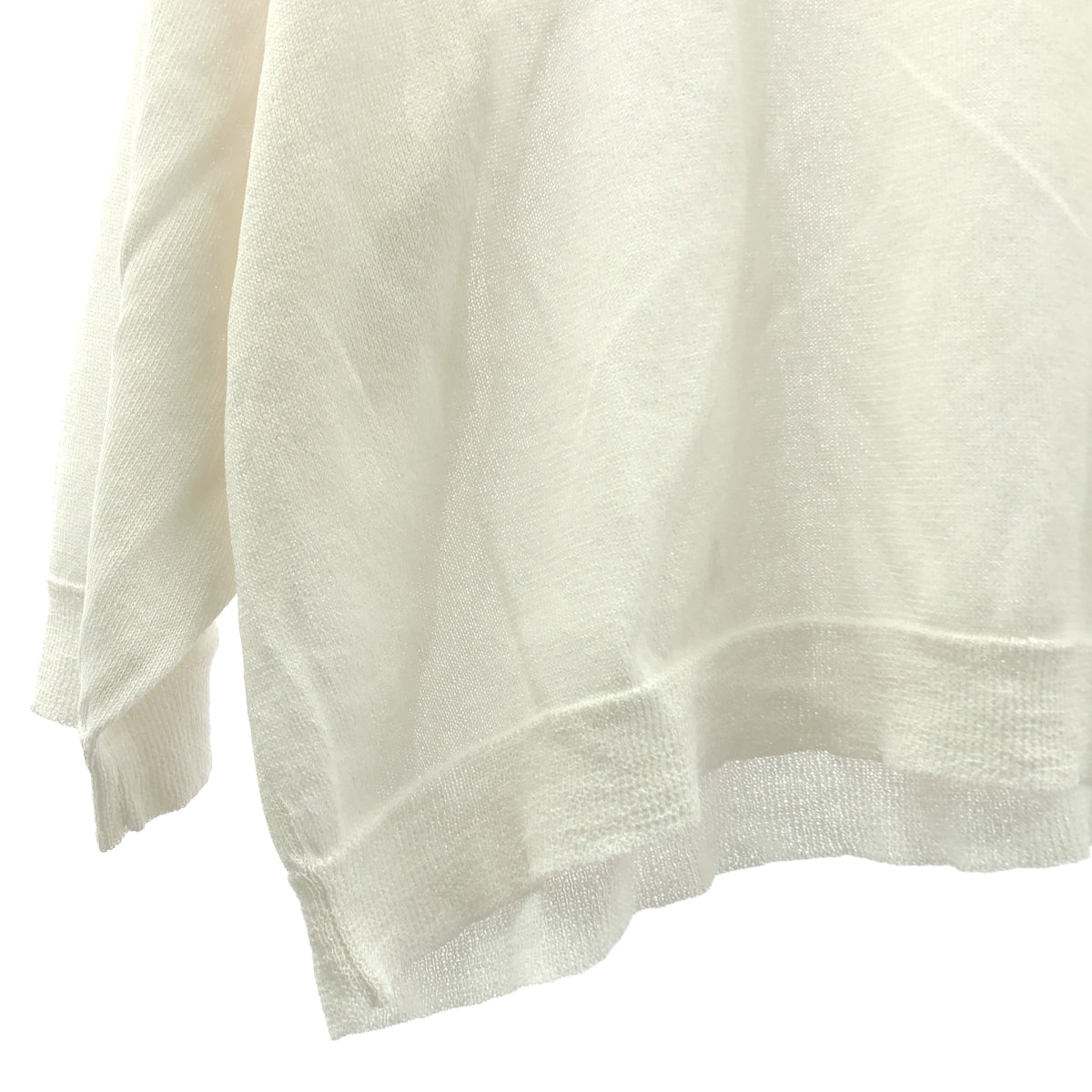 ARTS&SCIENCE / アーツアンドサイエンス | Short Sleeve Balloon Sweater 和紙ブレンド 半袖 バルーンニット | 1 | レディース