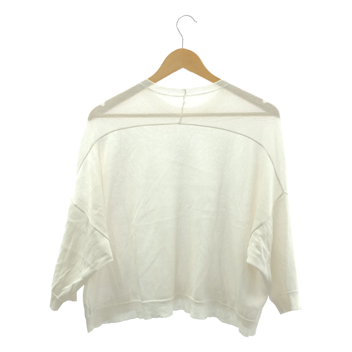 ARTS&SCIENCE / アーツアンドサイエンス | Short Sleeve Balloon Sweater 和紙ブレンド 半袖 バルーンニット | 1 | レディース