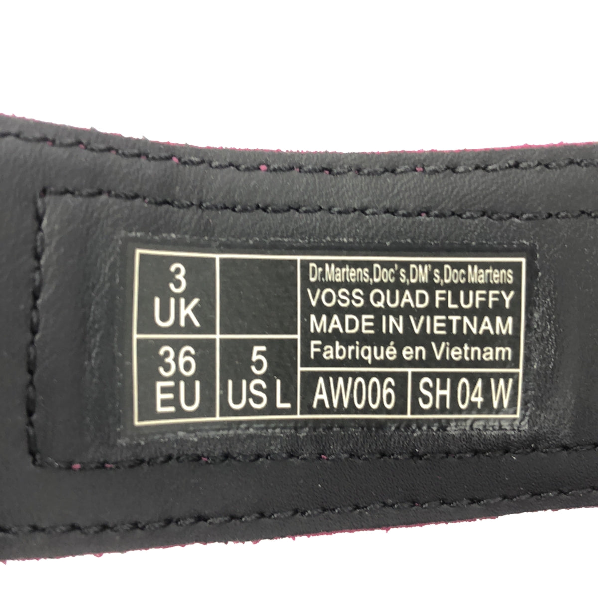【미품】 Dr.Martens / 닥터 마틴 | VOSS QUAD FLUFFY 하트 모티브 후저 샌들 | UK3 | 블랙 / 핑크 | 여성