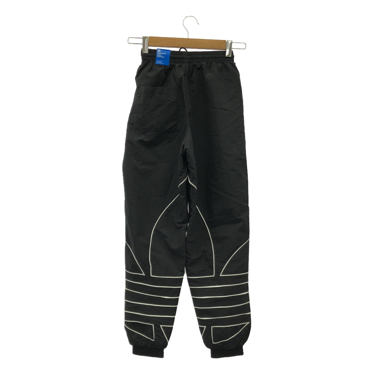 【美品】  adidas / アディダス | LRG LOGO TRACK PANTS / ロゴ ドローストリング イージー パンツ | XS | ブラック | レディース