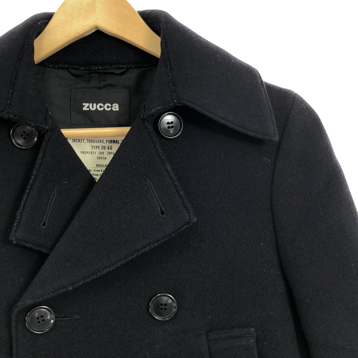 ZUCCa | Wool A-line peacoat | S | Navy | Women's