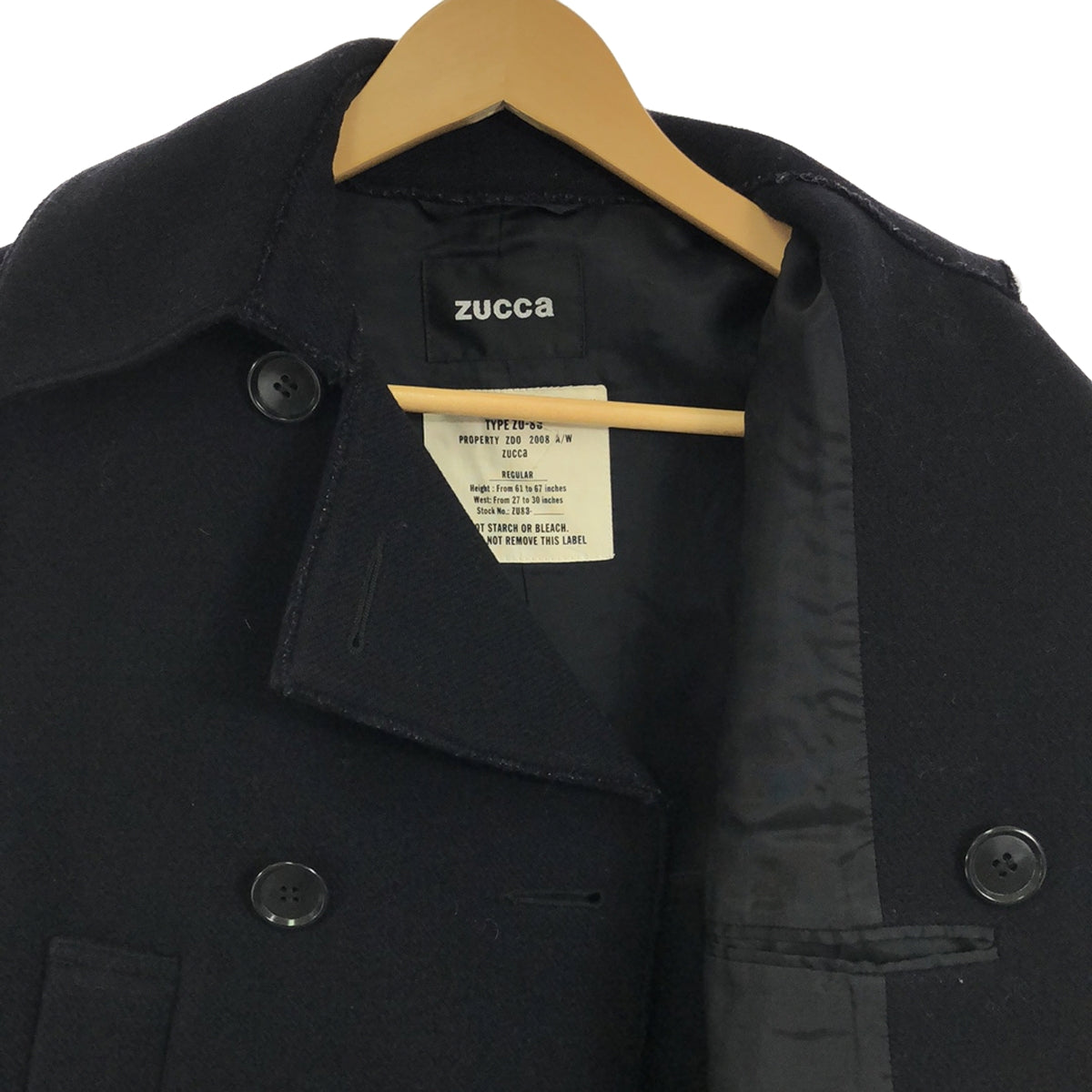 ZUCCa | Wool A-line peacoat | S | Navy | Women's