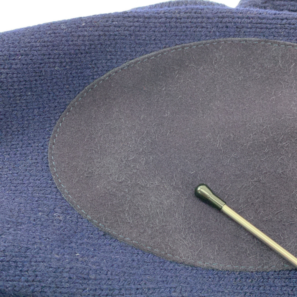 Maison Margiela / メゾンマルジェラ | 2022AW | ウール リネン エルボーパッチ プルオーバー ニット | S | メンズ