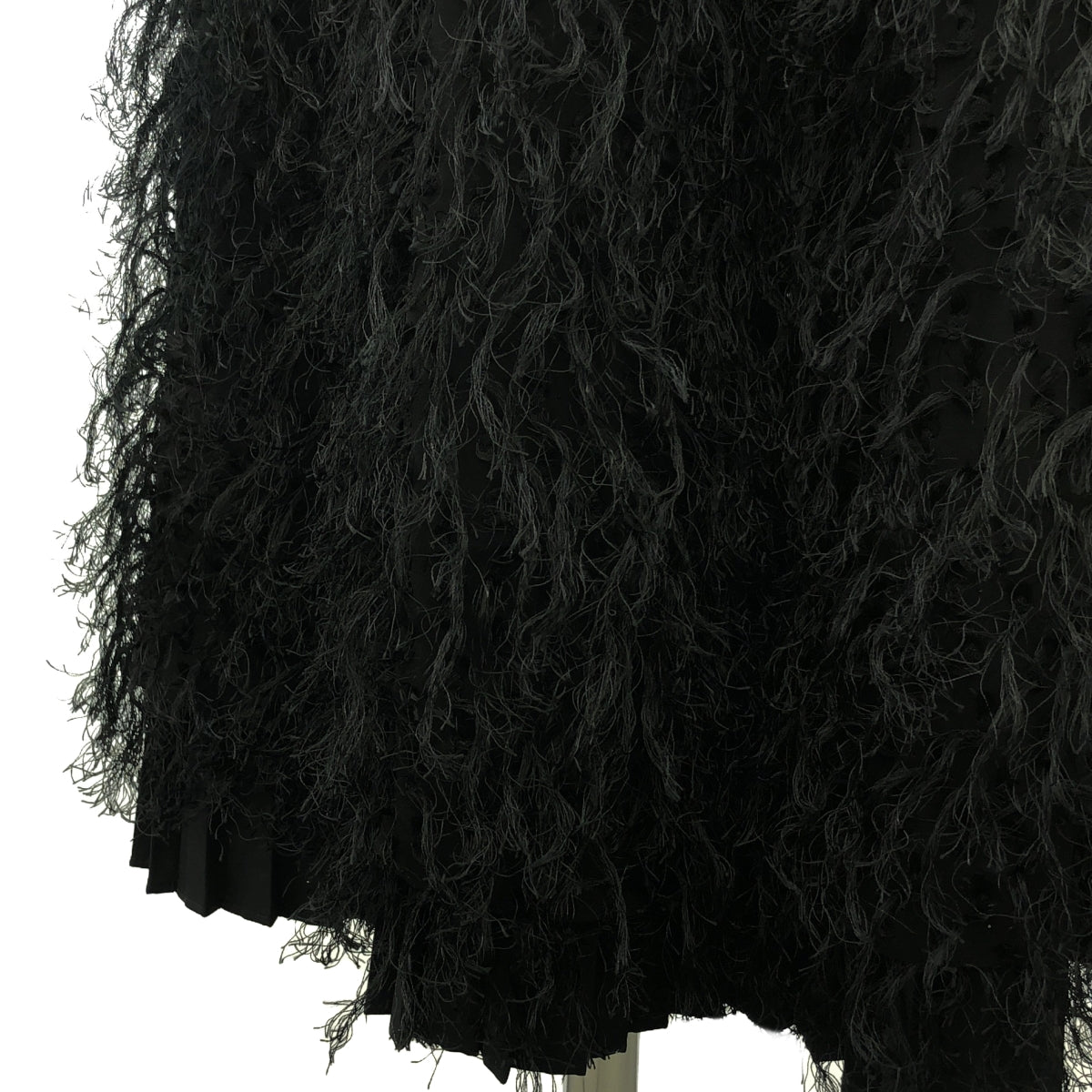 HYKE | 2024AW | FRINGE SKIRT | 2 | Black | Women's