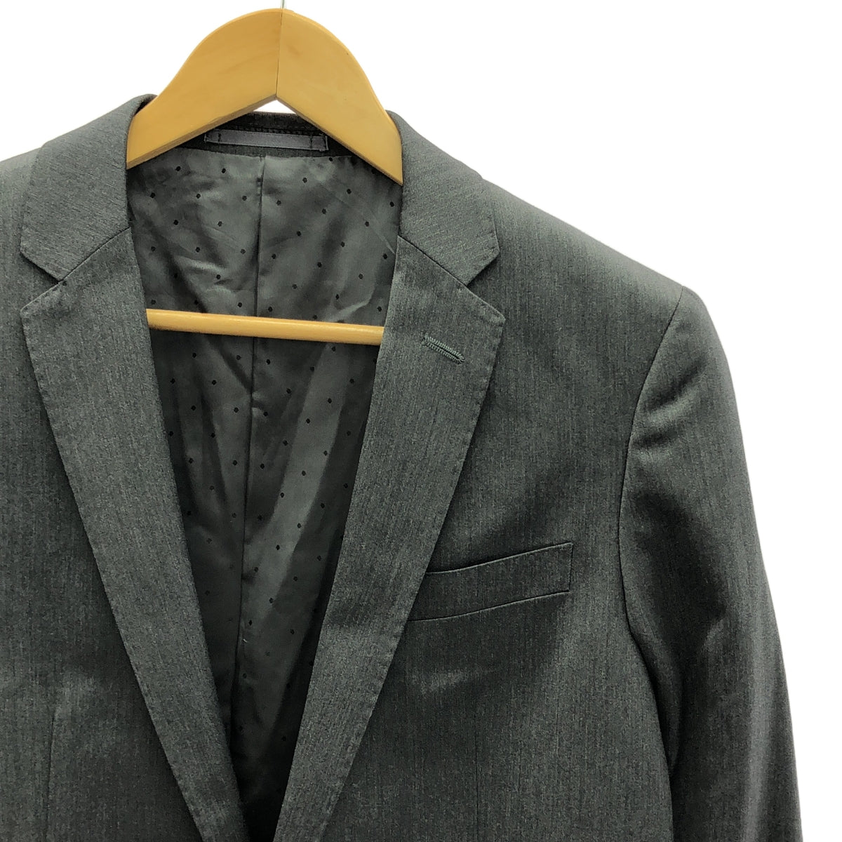 「nano・universe」 スーツ 46 グレー メンズ ナノユニバース スーツ セットアップ ウール混 ブランド 上下セット