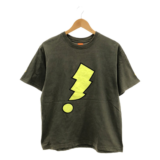 WTAPS / Double Taps | Lightning Bolt Print T-shirt | M | Khaki | Men's