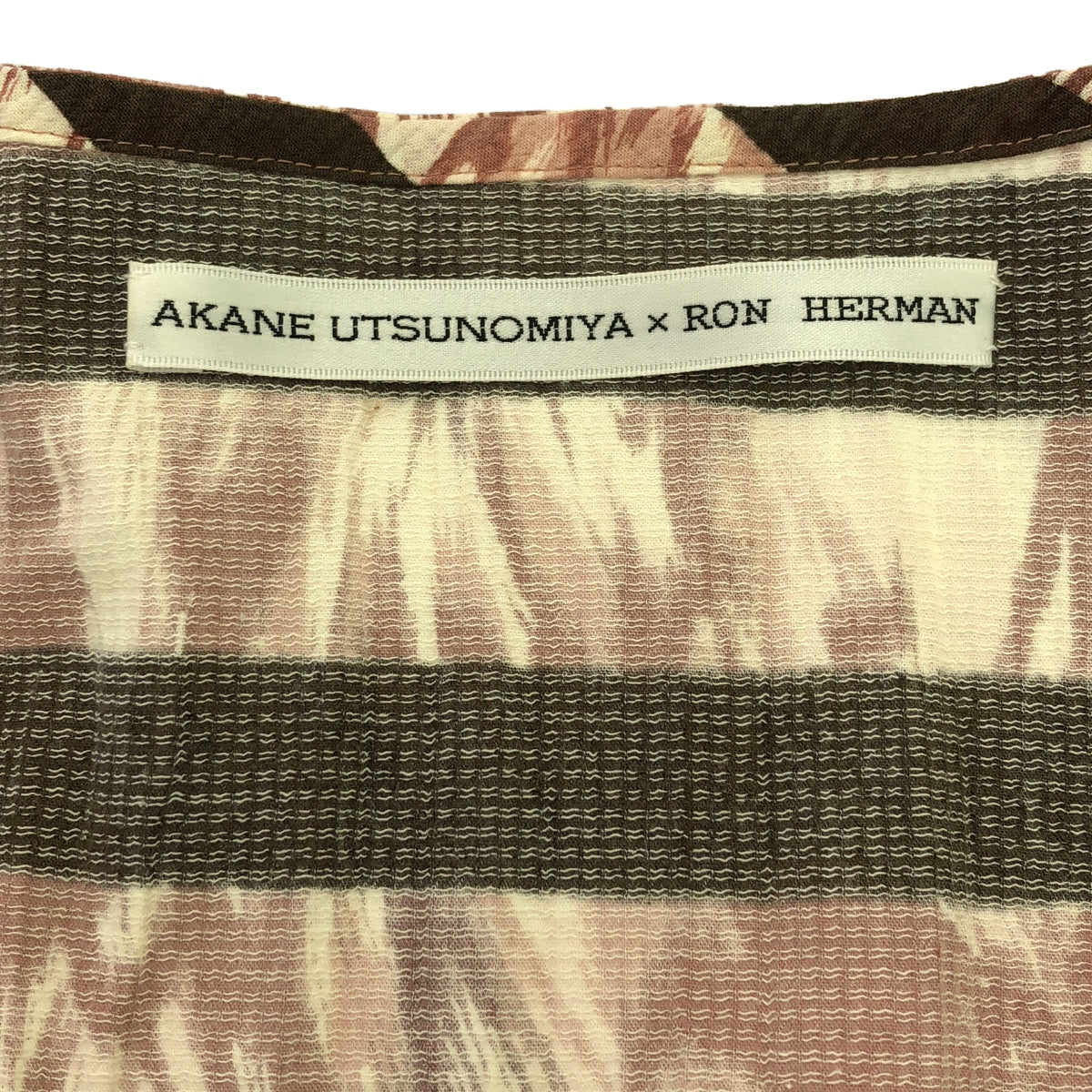 AKANE UTSUNOMIYA / Akane Utsunomiya | × RonHerman Printed Long Dress | 36 | Pink/Brown/White | Women's