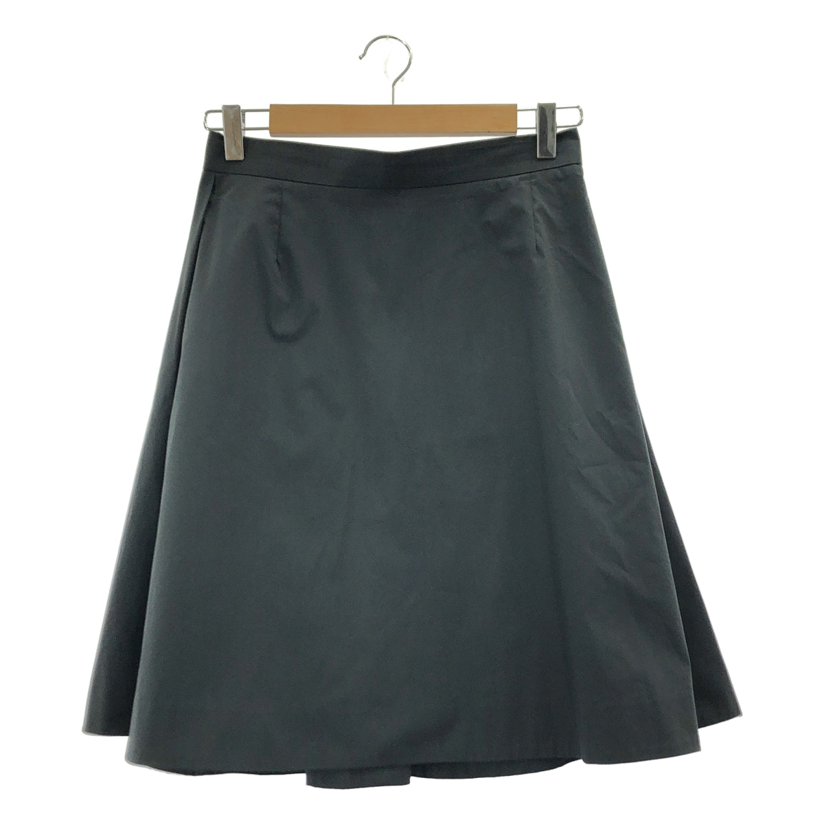 VIVIENNE WESTWOOD RED LABEL / ヴィヴィアンウエストウッドレッドレーベル | オーブボタン コットン フレア ロングスカート | 3 | ブラック | レディース
