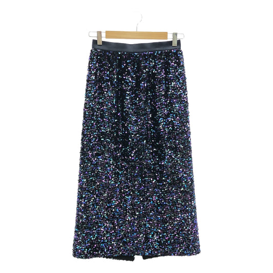 Drawer | Sequined back slit skirt | 36 | Women's