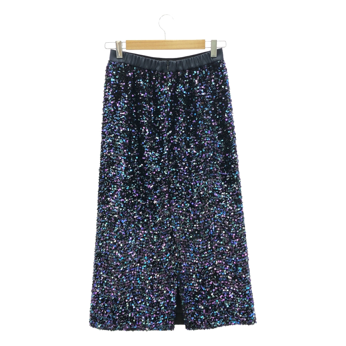 Drawer | Sequined back slit skirt | 36 | Women's