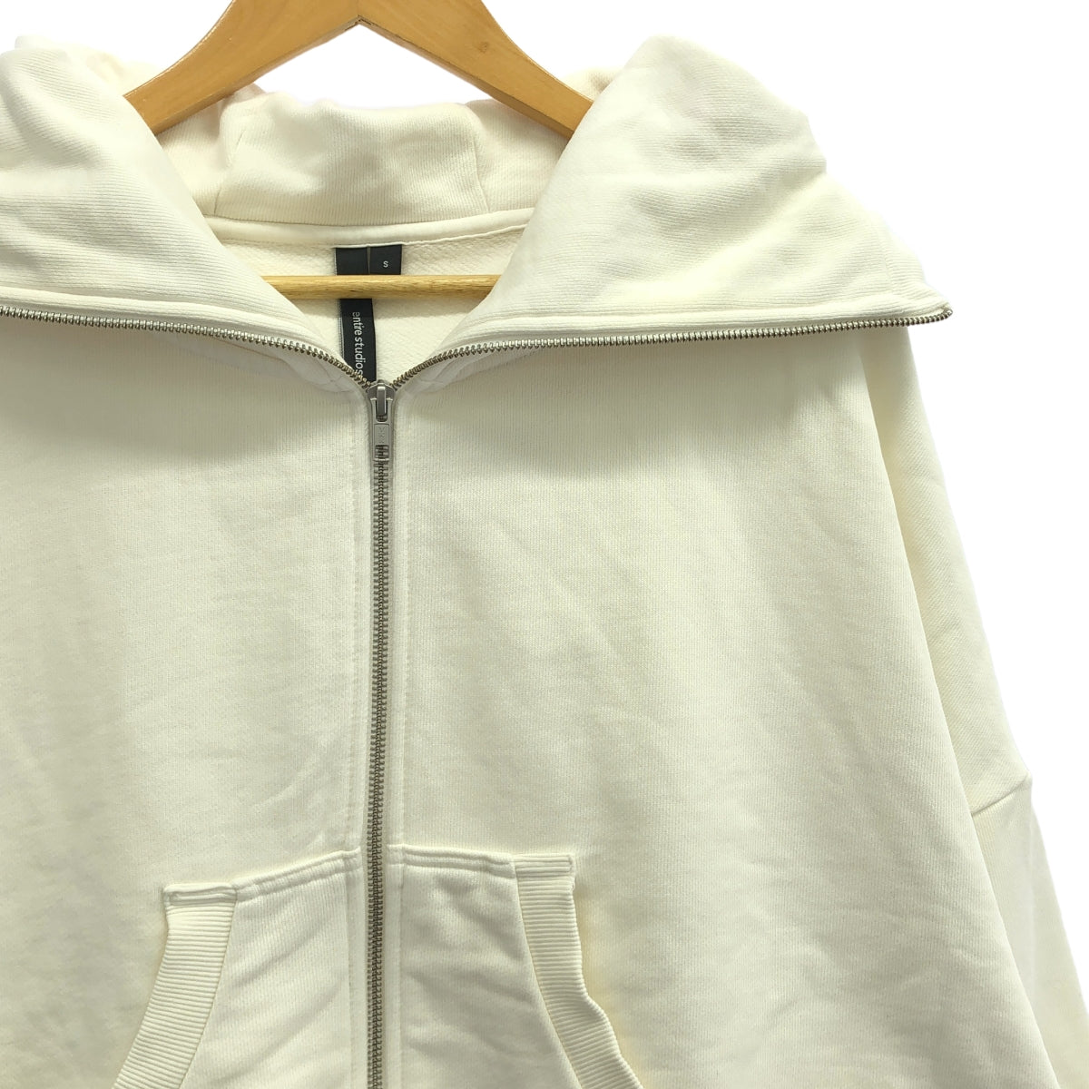 entire studios / エンタイアスタジオ | full zip hoodie / フルジップ オーバー スウェット フーディ | S | ホワイト | メンズ