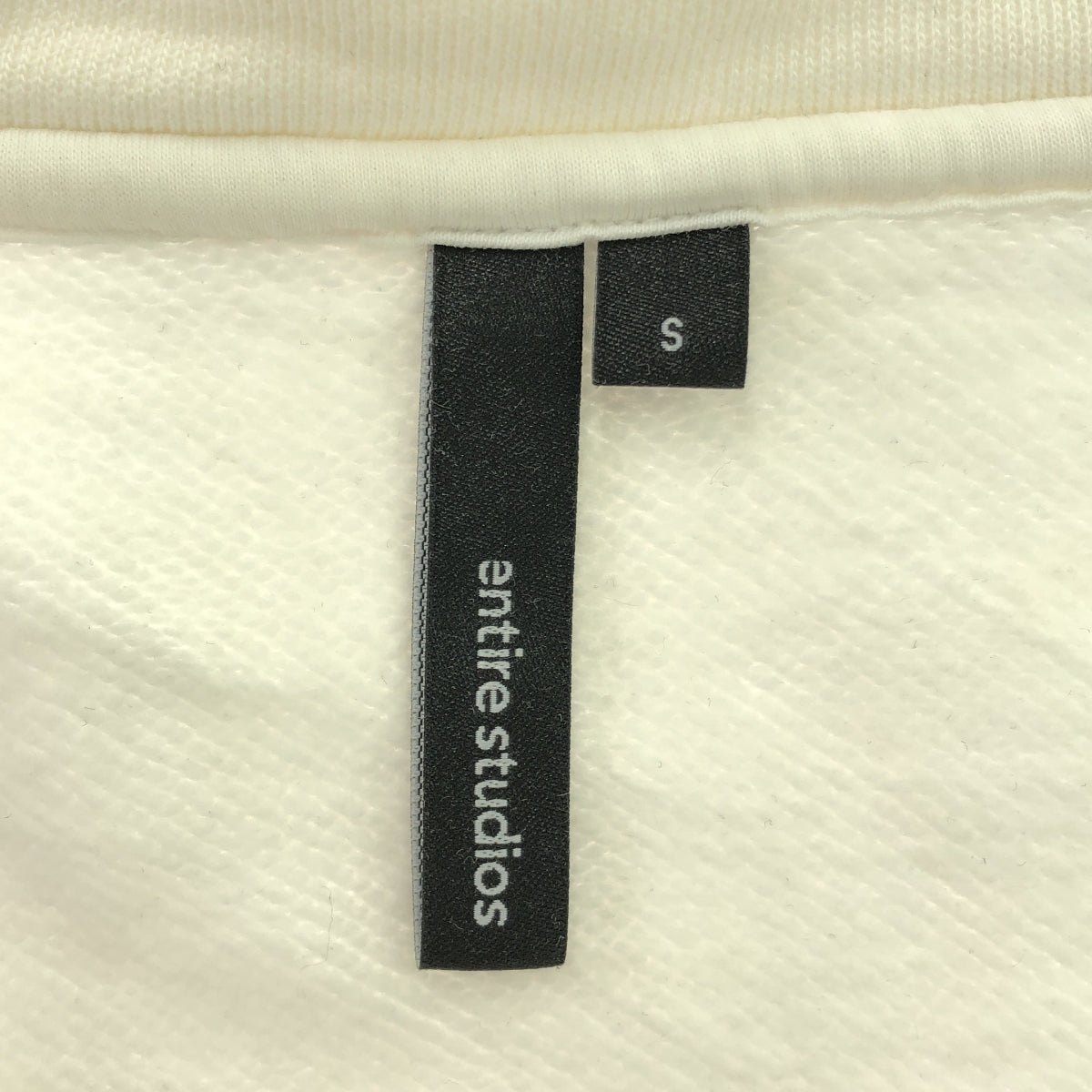 entire studios / エンタイアスタジオ | full zip hoodie / フルジップ オーバー スウェット フーディ | S | ホワイト | メンズ