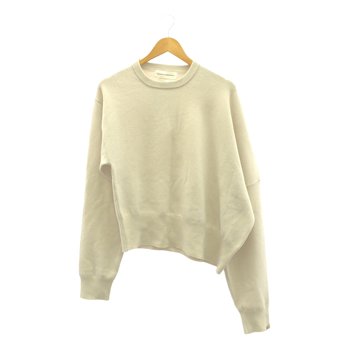 極端羊絨 / 極端羊絨 |羊絨圓領針織衫 |灰褐色 |女性的