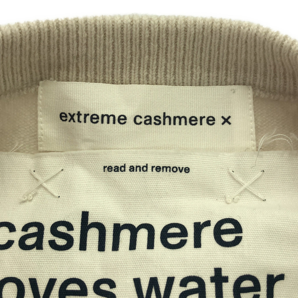 extreme cashmere / エクストリームカシミヤ | カシミヤ クルーネック オーバーニット | グレージュ系 | レディース