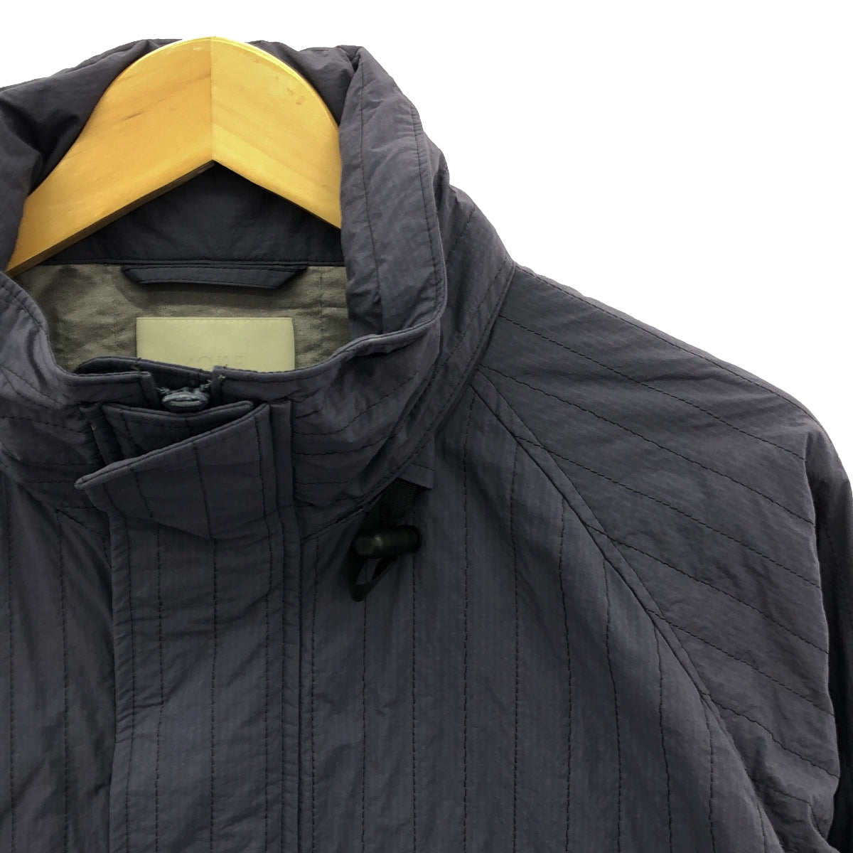 YOKE / ヨーク | Qualited MILITARY Blouson / ドローストリング ミリタリー ジャケット | 1 | ネイビー | メンズ