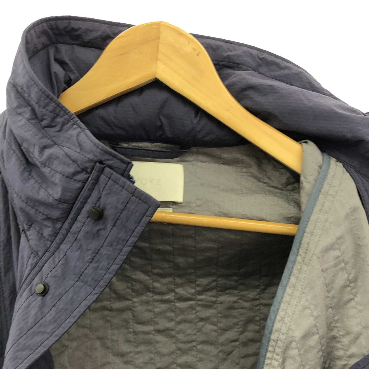 YOKE / ヨーク | Qualited MILITARY Blouson / ドローストリング ミリタリー ジャケット | 1 | ネイビー | メンズ
