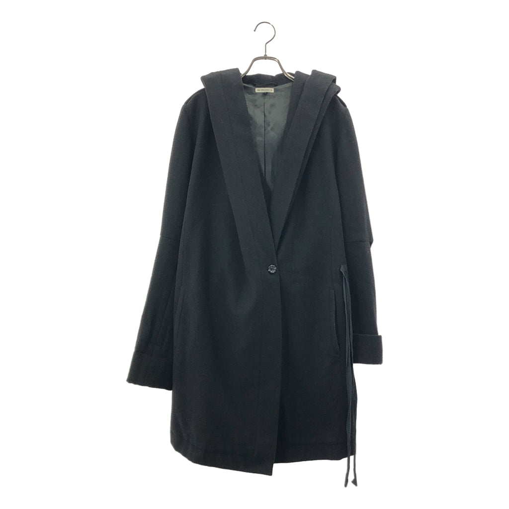 ANN DEMEULEMEESTER / アンドゥムルメステール | ウール オーバーコート フーディ / 総裏地 | 36 | レディース