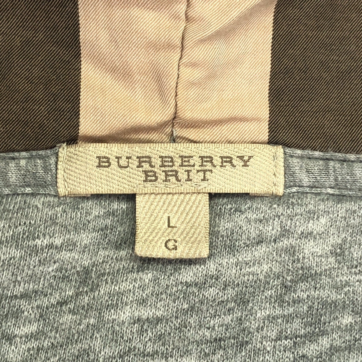 BURBERRY BRIT | Full Zip Sweat Hoodie | L | Men's