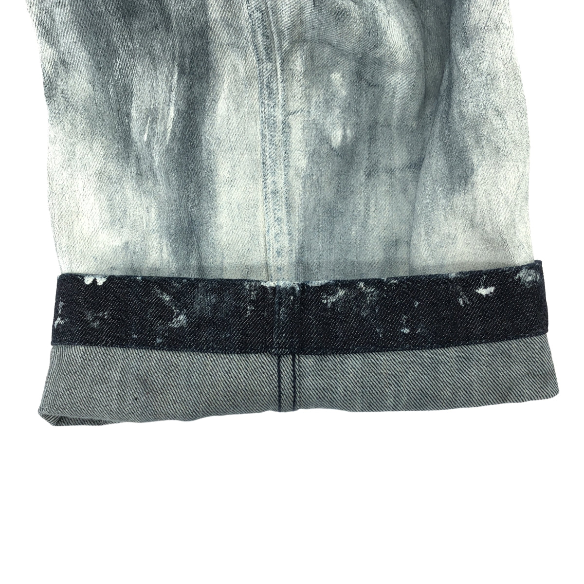 roundabout / 라운드 바우트 | 2024AW | Paint Denim 2tuck Pants 페인트 데님 바지 | 1 | 남성