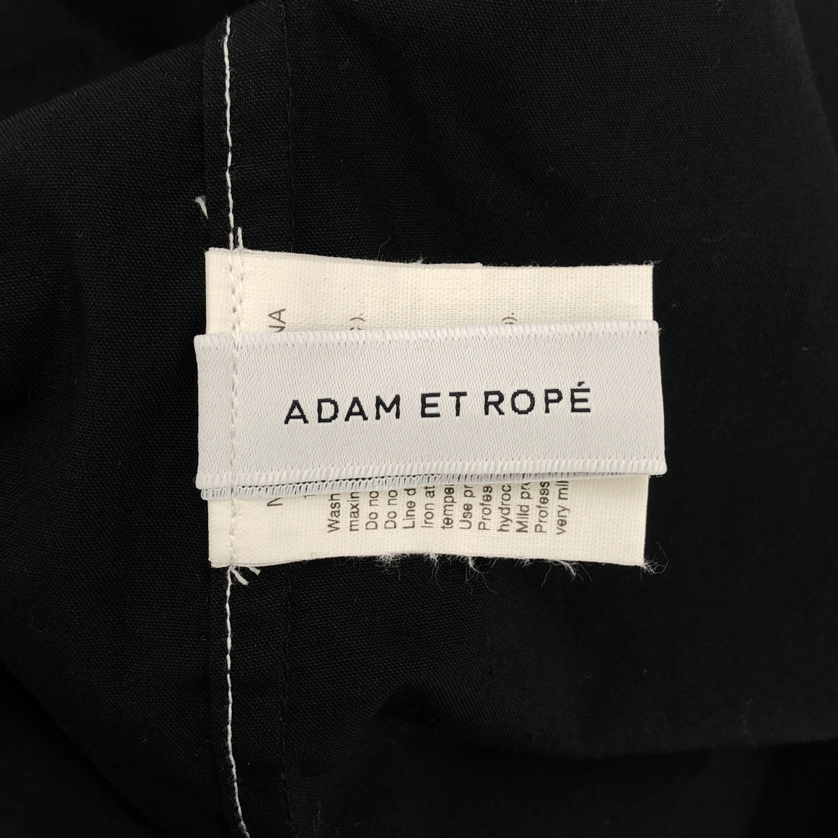 【미품】 ADAM ET ROPÉ / 아담 에로페 | 2024SS | 텐트 라인 셔츠 원피스 | F | 블랙 | 여성