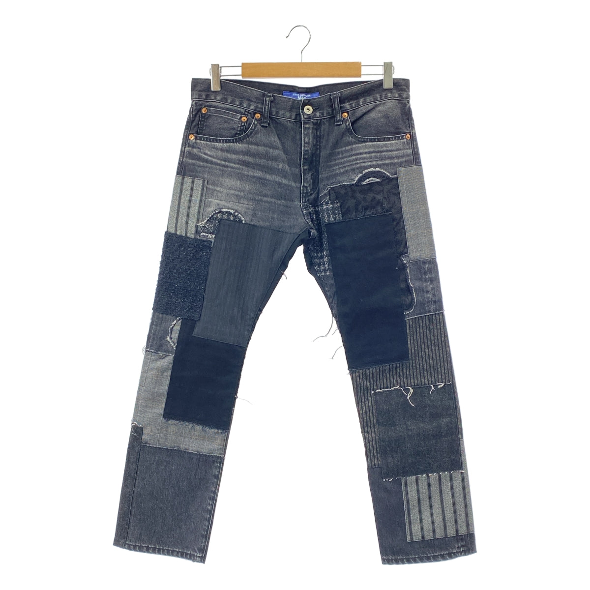 [狀況極佳] JUNYA WATANABE MAN | 2025 春夏 | 拼布牛仔褲 | M碼 | 黑色 | 男款