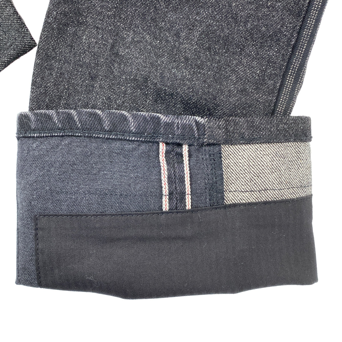 [狀況極佳] JUNYA WATANABE MAN | 2025 春夏 | 拼布牛仔褲 | M碼 | 黑色 | 男款