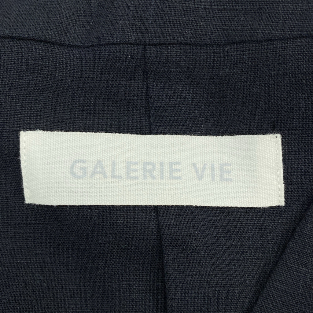 GALERIE VIE | 2025SS | 羅紋法式亞麻半袖外套 | F |