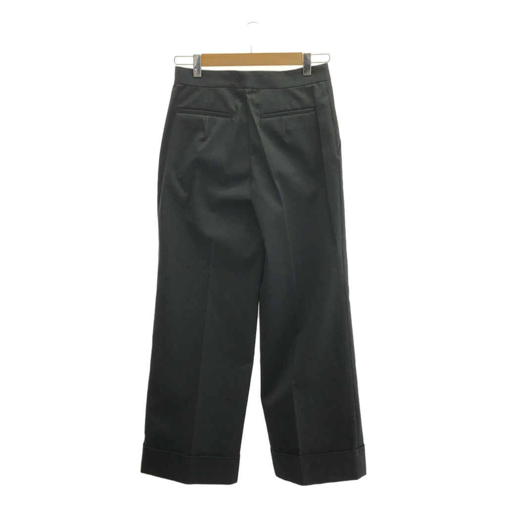 【新品】  J&M DAVIDSON / ジェイアンドエムデヴィッドソン | コットン センタープレス ロールアップ パンツ | 10 | ブラック | レディース