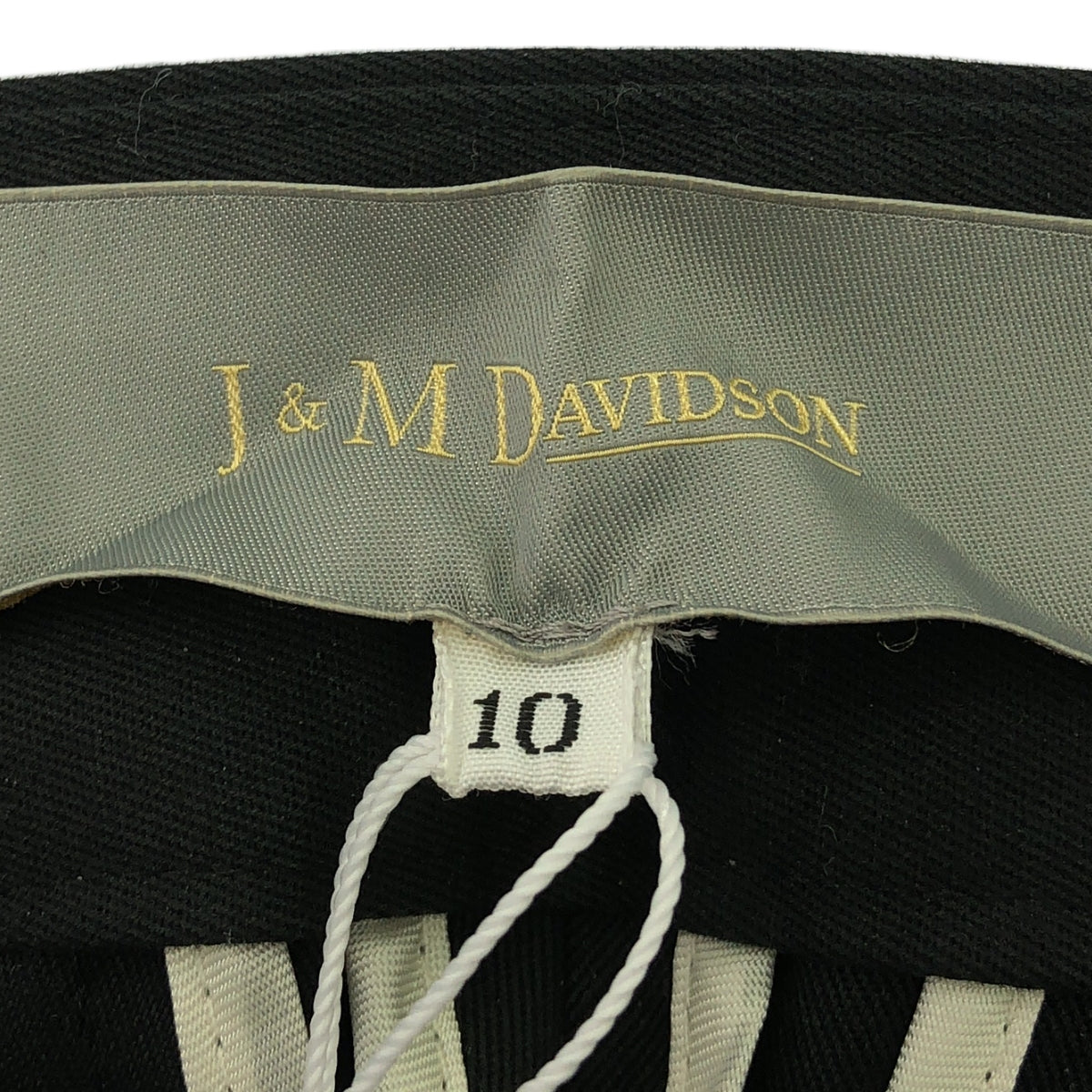 【新品】  J&M DAVIDSON / ジェイアンドエムデヴィッドソン | コットン センタープレス ロールアップ パンツ | 10 | ブラック | レディース