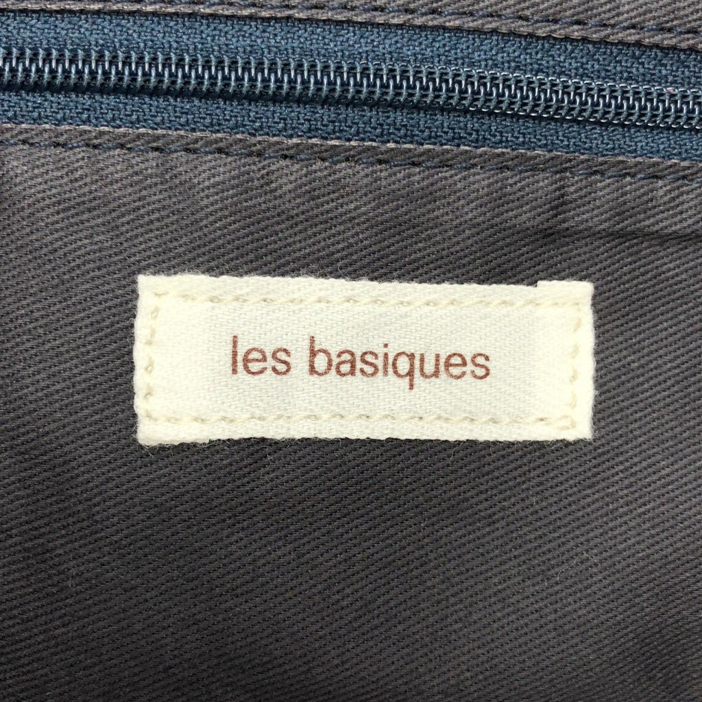 LES BASIQUES / 레버직 | 가죽 와이드 토트 백 | 블랙 | 여성