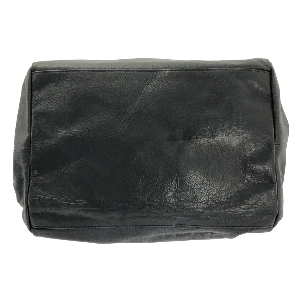 LES BASIQUES / 레버직 | 가죽 와이드 토트 백 | 블랙 | 여성