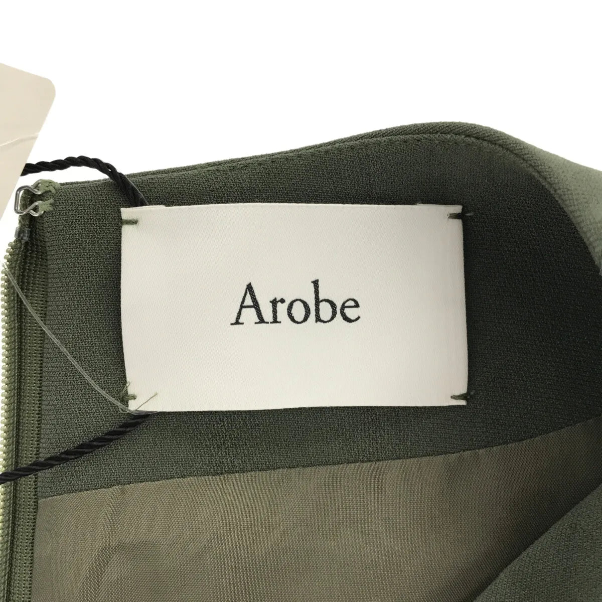 【신품】 Arobe / 아로브 | 총 안감 엠브로이드 레이스 레이어드 원피스 올인원 | 2 | 올리브 | 여성