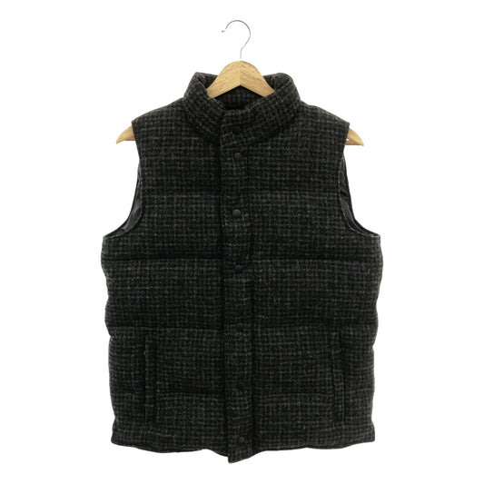 HARRISS / Harris | MOON Tweed Check Down Vest | 40 |